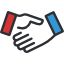 mini handshake icon